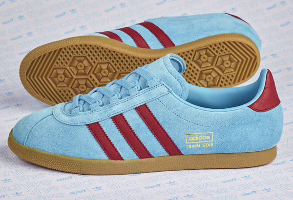  Size? reissues Adidas Trimm Star trainers in claret and blue