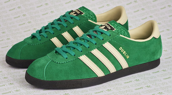 Adidas Dublin trainers back having a St Patrick's Day finish