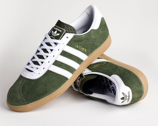  1960s Adidas Athen trainers return in Forest Green suede