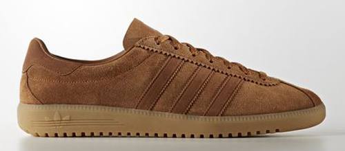 1970s Adidas Bermuda trainers land within an all-brown finish